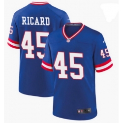 Men New York Giants 45 Patrick Ricard Royal Vapor Limited Stitched Football Jersey
