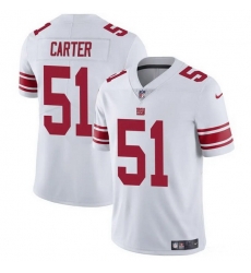 Men New York Giants 51 Abdul Carter White 2025 Vapor Untouchable Limited Stitched Jersey