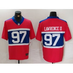 Men New York Giants 97 Dexter Lawrence II Century Red Alternate Vapor F U S E  Limited Stitched Football Jersey