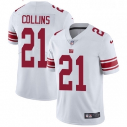 Mens Nike New York Giants 21 Landon Collins White Vapor Untouchable Limited Player NFL Jersey