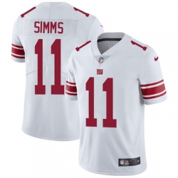 Nike Giants #11 Phil Simms White Mens Stitched NFL Vapor Untouchable Limited Jersey