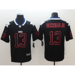 Nike Giants 13 Odell Beckham Jr Black Shadow Legend Limited Jersey