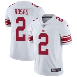 Nike Giants 2 Aldrick Rosas White Mens Stitched NFL Vapor Untouchable Limited Jersey