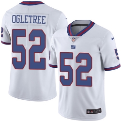 Nike Giants #52 Alec Ogletree White Mens Stitched NFL Limited Rush Jersey