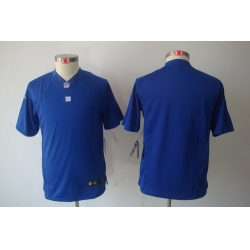 Nike Youth New York Giants Blank Blue Limited Jerseys