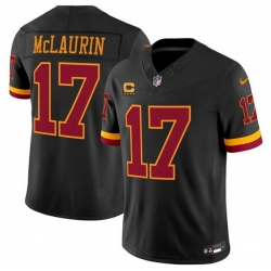 Men Washington Commanders  17 Terry McLaurin Black 2026 F U S E  Hail Raiser Alternate Vapor Limited Stitched Football Jersey