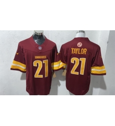 Men Washington Commanders  21 Sean Taylor Burgundy F U S E  Vapor Limited Stitched Football Jersey
