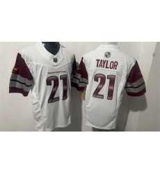 Men Washington Commanders  21 Sean Taylor White F U S E  Vapor Limited Stitched Football Jersey