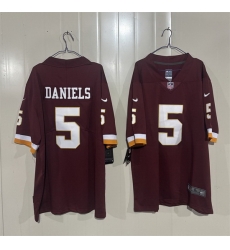 Men Washington Commanders 5 Jayden Daniels Burgundy 2026 Vapor Limited Stitched Football Jersey Men Washington Commanders 5 Jayden Daniels Burgundy 2026 Vapor Limited Stitched Football Jersey
