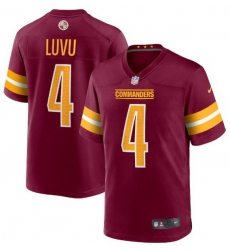 Men Washington Commanders Nike Frankie Luvu #4 Burgundy Red F U S E Stitched Jersey