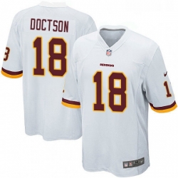 Mens Nike Washington Redskins 18 Josh Doctson Game White NFL Jersey