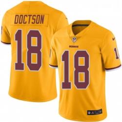 Mens Nike Washington Redskins 18 Josh Doctson Limited Gold Rush Vapor Untouchable NFL Jersey