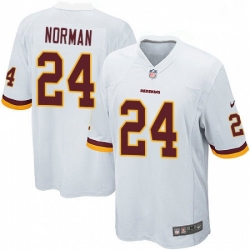 Mens Nike Washington Redskins 24 Josh Norman Game White NFL Jersey