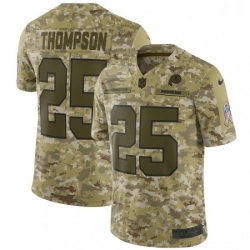 Mens Nike Washington Redskins 25 Chris Thompson Burgundy Limited Camo 2018 Salute to Service NFL Jersey