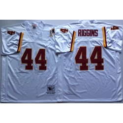 Mitchell And Ness Redskins #44 John Riggins white Throwback Stitched NFL Jersey