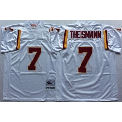 Mitchell And Ness Redskins #7 joe theismann white Throwback Stitched NFL Jersey