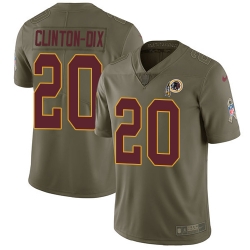 Nike Redskins #20 Ha Ha Clinton Dix Olive Men Stitched NFL Limited 2017 Salute To Service Jersey