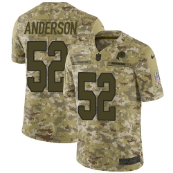 Nike Redskins #52 Ryan Anderson Camo Men Stitched NFL Limited 2018 Salute To Service Jersey