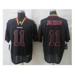 Nike Washington RedSkins 11 DeSean Jackson Black Elite Lights Out NFL Jersey