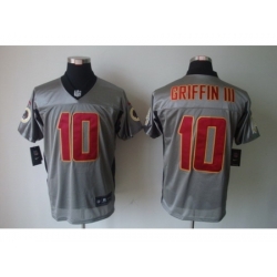 Nike Washington Redskins 10 Robert Griffin III Grey Elite Shadow NFL Jersey