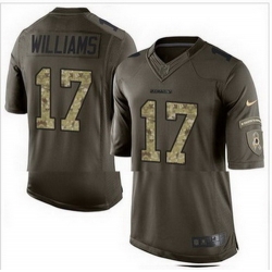 Nike Washington Redskins #17 Doug Williams Green Mens Stitched NFL Limited Salute to Service Jersey