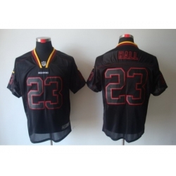 Nike Washington Redskins 23 DeAngelo Hall Black Elite Lights Out NFL Jersey