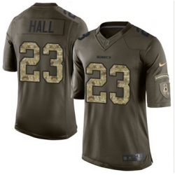 Nike Washington Redskins #23 DeAngelo Hall Green Men 27s Stitched NFL Limited Salute to Service Jersey