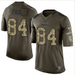 Nike Washington Redskins #84 Niles Paul Green Men 27s Stitched NFL Limited Salute to Service Jersey