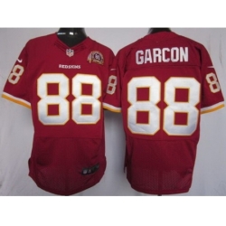 Nike Washington Redskins 88 Pierre Garcon Red Elite 80TH Patch NFL Jersey