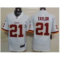 Nike nfl Washington Redskins #21 Fred Taylor White Jerseys(Limited)