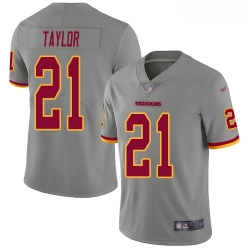 Redskins 21 Sean Taylor Gray Men Stitched Football Limited Inverted Legend Jersey