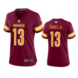 Women Washington Commanders 13 Emmanuel Forbes 2022 Burgundy Vapor Untouchable Stitched Jersey