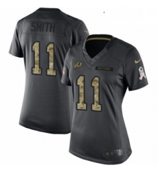 Womens Nike Washington Redskins 11 Alex Smith Limited Black 2016 Salute to Service NFL Jersey