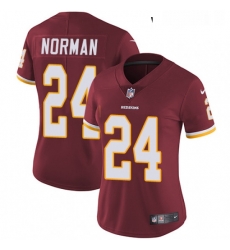 Womens Nike Washington Redskins 24 Josh Norman Burgundy Red Team Color Vapor Untouchable Limited Player NFL Jersey