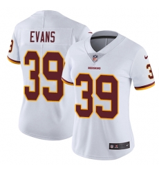 Womens Nike Washington Redskins #39 Josh Evans White NFL Jersey