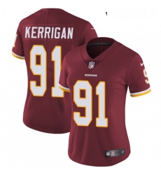 Womens Nike Washington Redskins 91 Ryan Kerrigan Burgundy Red Team Color Vapor Untouchable Limited Player NFL Jersey