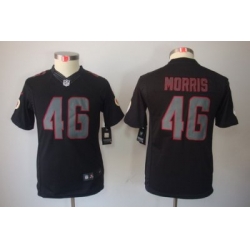 Nike Youth Washington Redskins #46 Alfred Morris Black Jerseys[Impact Limited]