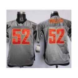 Nike Youth Washington Redskins #52 Patrick Willis Grey Shadow Jerseys