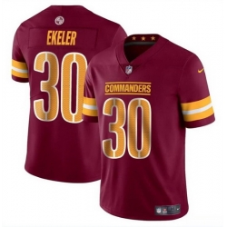 Youth Washington Commanders 30 Austin Ekeler Burgundy Vapor Limited Stitched Football Jersey