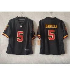 Youth Washington Commanders 5 Jayden Daniels Black 2026 Hail Raiser Alternate Vapor Limited Stitched Football Jersey Youth Washington Commanders 5 Jayden Daniels Black 2026 Hail Raiser Alternate Vapor Limited Stitched Football Jersey