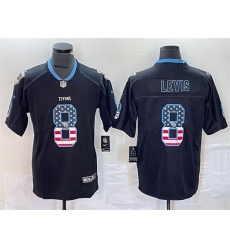 Men Tennessee Titans 8 Will Levis Black 2018 Impact Limited Stitched Jersey