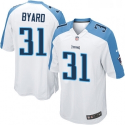 Mens Nike Tennessee Titans 31 Kevin Byard Game White NFL Jersey