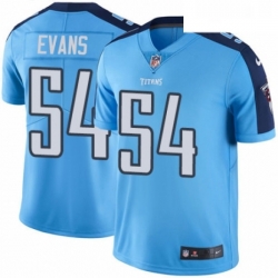 Mens Nike Tennessee Titans 54 Rashaan Evans Limited Light Blue Rush Vapor Untouchable NFL Jersey