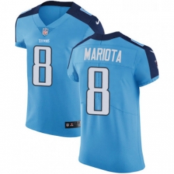 Mens Nike Tennessee Titans 8 Marcus Mariota Light Blue Team Color Vapor Untouchable Elite Player NFL Jersey