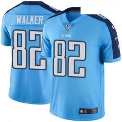 Mens Nike Tennessee Titans 82 Delanie Walker Light Blue Team Color Vapor Untouchable Limited Player NFL Jersey