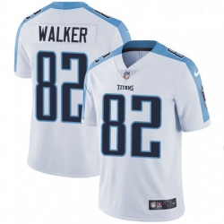 Mens Nike Tennessee Titans 82 Delanie Walker White Vapor Untouchable Limited Player NFL Jersey