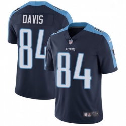 Mens Nike Tennessee Titans 84 Corey Davis Navy Blue Alternate Vapor Untouchable Limited Player NFL Jersey