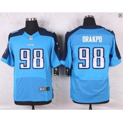 Mens Tennessee Titans #98 Brian Orakpo Light Blue Team Color NFL Nike Elite Jersey