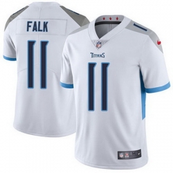 Nike Titans #11 Luke Falk White Mens Stitched NFL Vapor Untouchable Limited Jersey