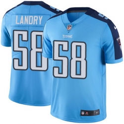 Nike Titans #58 Harold Landry Light Blue Mens Stitched NFL Limited Rush Jersey